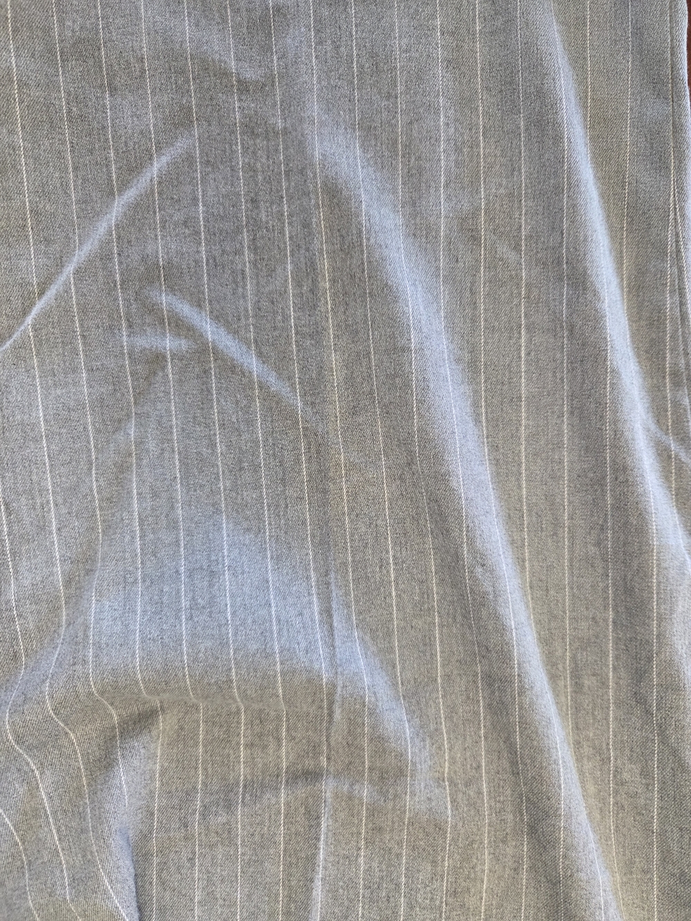 Worthington Light Gray & White Pinstripe Cropped Pants - Picture 8 of 10